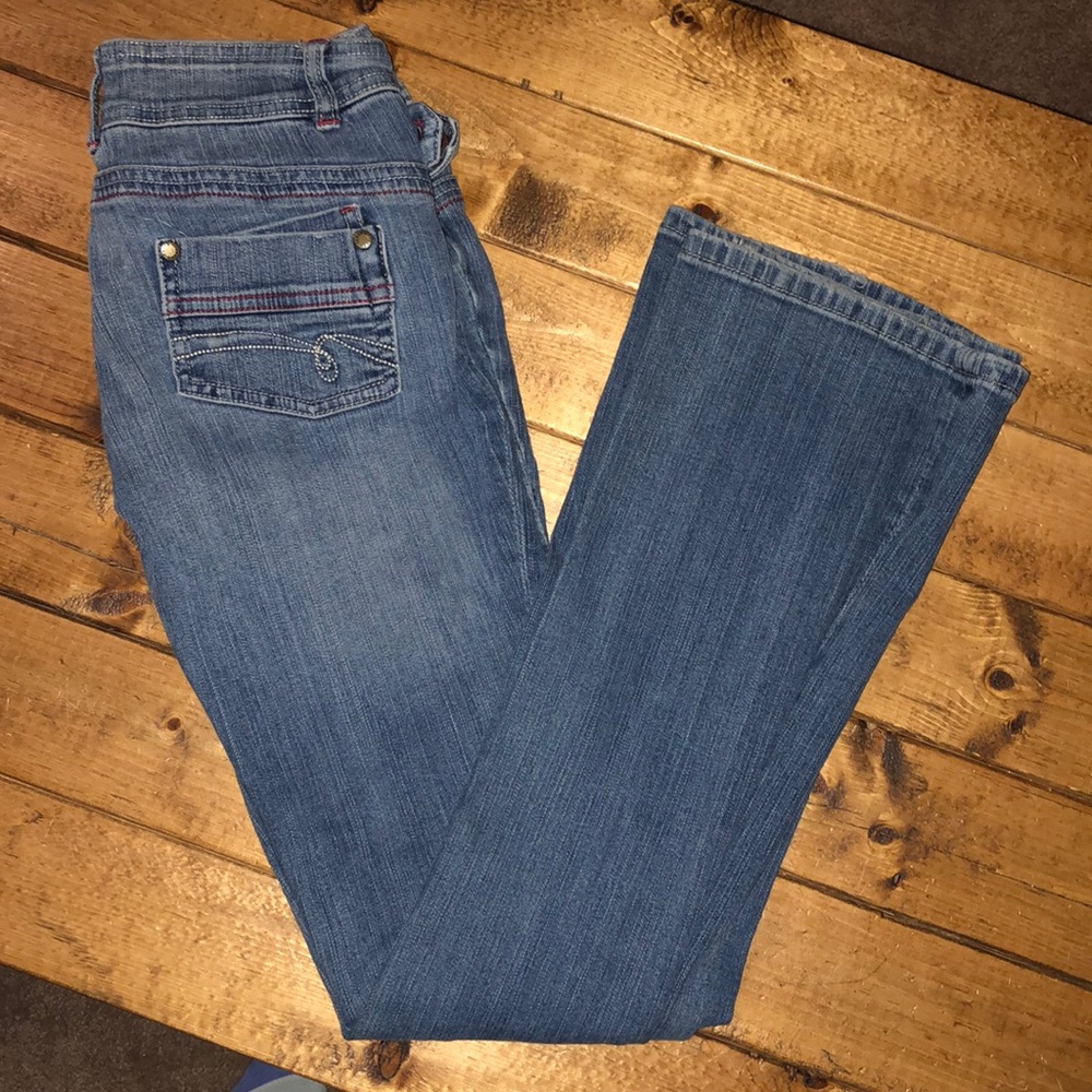 Farlow Jeans Medium Wash Boot cut Flare Jeans Size 3
